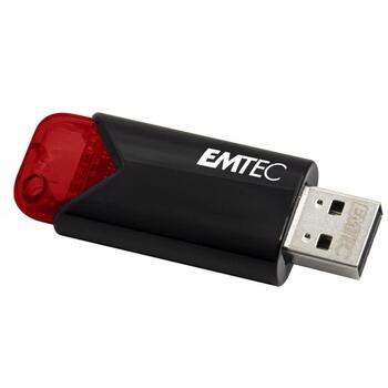 Emtec USB флешка B110 ECMMD16GB113, 16GB, 20Mbps, 10Mbps, USB 3.2, черный/красный, 100% переработанный пластик (ECMMD16GB113)