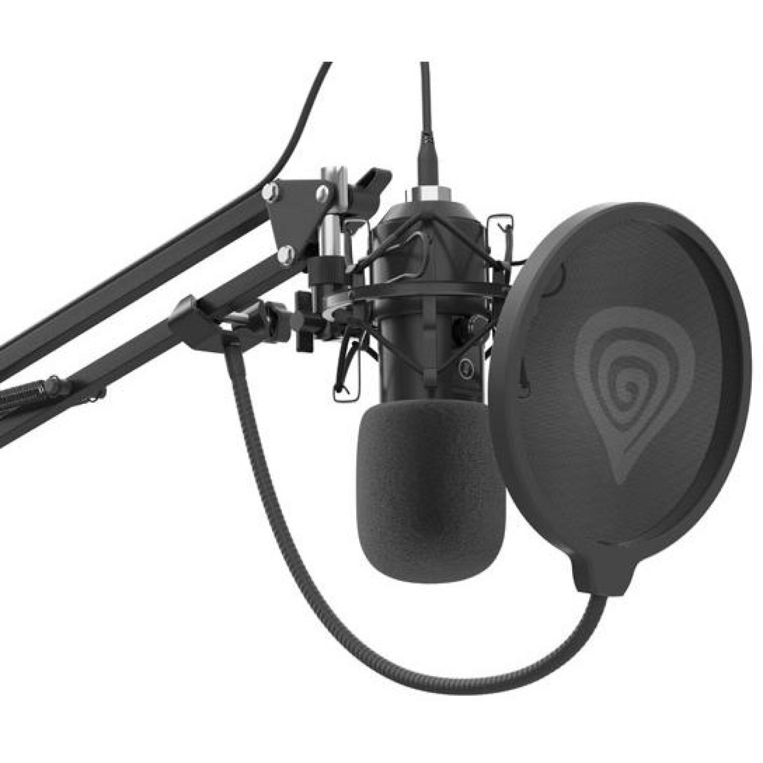 Genesis студийный микрофон Radium 400 G2 NGM-2285, USB, -29 dB, 20 - 20000 Hz, 192 kHz, 24 бит, кардиоида, металл (NGM-2285)
