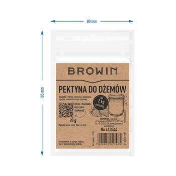 Browin 410044, 20г, желирующее средство для варенья, цитрусовый пектин, амидированный, без консервантов (410044)