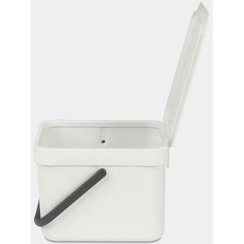 Brabantia Sort & Go мусорное ведро 213267, 6л, 0,6кг, 18,1x24,5x20см, открытая крышка, ручка, настенное крепление (213267)