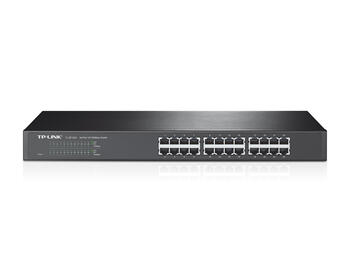 Tp-Link TL-SF1024 rackmount коммутатор, 24x10/100Mbps RJ45, 4.8Gbps, 8K MAC, 19