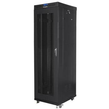Lanberg монтажный шкаф 19 42U 600x800 FF01-6842-23BL, 93кг, 600мм, 2097.5мм, 800кг, IP20, перфорированная дверь, LCD дисплей (FF01-6842-23BL)