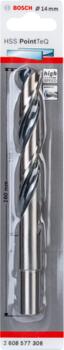 Urbis metālam PointTeQ 14 x 108 x 160 mm,1 gab., Urbjmašīnām/skrūvgriežiem POINTTEQ HSS SPIRĀLVEIDA URBIS, 2608577306, BOSCH (2608577306)
