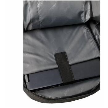 Рюкзак для ноутбука Acer GP.BAG11.034, 39,6см, полиэстер, серый, 2 отделения, влагостойкий, устойчивый к царапинам, молния (GP.BAG11.034)