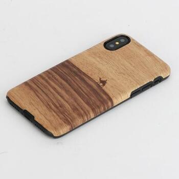 Man&Wood Чехол для смартфона M8017B, 5.8'', натуральное дерево, поликарбонат, белый, Apple iPhone XS / X (M8017B)