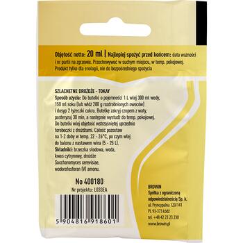 Browin Винные дрожжи 400180, 20ml, 25L, жидкие, для белого вина, не входит в комплект (400180)