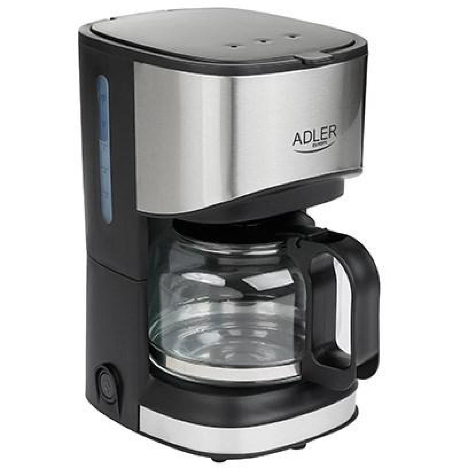 Adler Кофеварка AD 4407, 550 W, 0.7 L, Полуавтомат, Черный, Смываемый фильтр, Антикапельная функция (AD 4407)