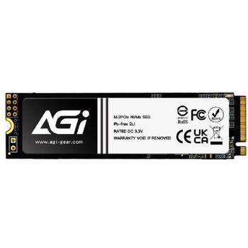 Agi Technology AI298 AGI1T0GIMAI298-CB, 1ТБ, M.2 2280, PCIe 3.0 x4, NVMe 1.3, 3200/1700 МБ/с, 600 TBW, 3D NAND (AGI1T0GIMAI298-CB)