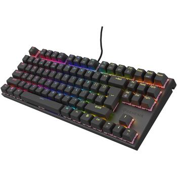 Genesis Thor 303 TKL клавиатура NKG-1881, USB, QWERTY US, механическая, Outemu Peach Silent, RGB, черная (NKG-1881)