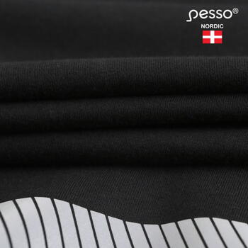 Pesso Hi-Vis куртка с капюшоном JERSEY_HV-S, черный/желтый, S, 65% хлопок/35% полиэстер, 300г/м², 5см светоотражающая лента (JERSEY_HV-S)