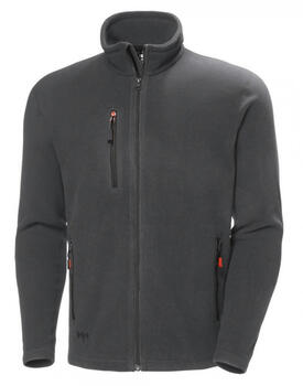 Helly Hansen Workwear Oxford flīsa jaka 72026_970-XL, tumši pelēka, XL, Polartec, 251 g/m², YKK rāvējslēdzējs, kabatas (72026_970-XL)