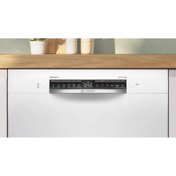 Bosch Посудомоечная машина SMU4HMW02S, 14 комплектов, 6 программ, класс энергоэффективности D, дисплей, функция AquaStop, белая (SMU4HMW02S)