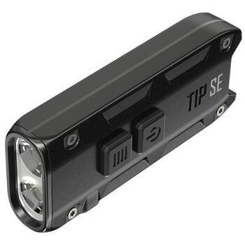Nitecore TIPSEBLACK, Rokas lukturis, 700 lm, 2 x OSRAM P8, 2100 cd, 90 m, IP54, 500 mAh, 50 h, USB, melns (TIPSEBLACK)