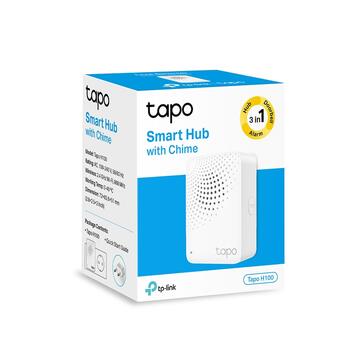 Tapo Smart IoT Hub ar zvanu, TP-Link, Tapo H100, 922 MHz, 2.4GHz Wi-Fi, 0~40°C, 72 x 62.5 x 51 mm, UL94-V0 (TAPOH100)
