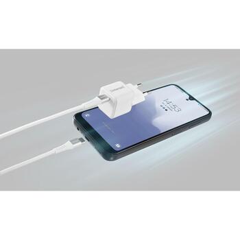 Intenso адаптер питания 7803042, 1 x USB Type-C, 100-240 В, 20 В, 30 Вт, быстрая зарядка, 1,5 м кабель, белый (7803042)