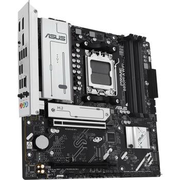 Asus Mātesplate PRIME B850M-A WIFI, AMD muciņa AM5, DDR5, 256 GB, 4 DIMM, 2.5 GbE, Wi-Fi 6E, 7.1 audio, RAID 0/1/5/10 (PRIME B850M-A WIFI)