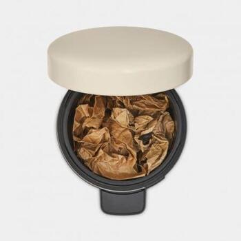 Brabantia NewIcon 149887 atkritumu tvertne, 3L, 16,8cm, 26,4cm, nerūsējošais tērauds, pedālis, kluss vāks (149887)