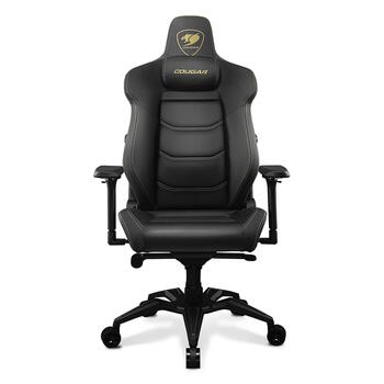 Игровое кресло с поддержкой поясницы 4-way магнитной подушкой для шеи спинкой с наклоном 180° 4D подлокотниками и PVC кожей Чёрный CGR-ARMOR EVO-RY COUGAR (CGR-ARMOR EVO-RY)