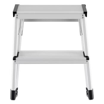 Hailo Pakāpienu soliņš D60 StandardLine 034442701, 2x2 pakāpieni, 150kg, 240cm, alumīnijs, salokāms (034442701)