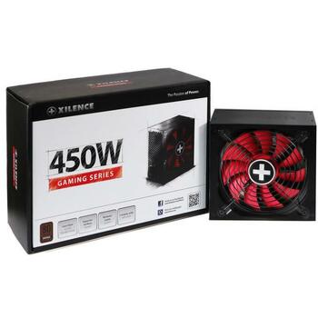Xilence Datora barošanas bloks XN213, 450W, 200-240V, 50Hz, 80 PLUS Bronza, aktīvā dzesēšana, 1 ventilators (XN213)