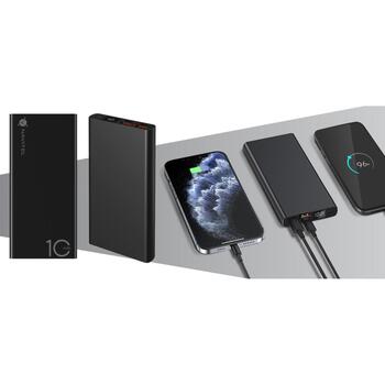 Navitel PWR10 AL Black, 10000mAh, 3.7V, 22,5W, USB-C 5V 2,6A, 9V 2A, 12V 1,5A, USB-Ax2 5V 3A, 9V 2A, 12V 1,5A, Mikro USB 5V 2A (PWR10 AL Black)