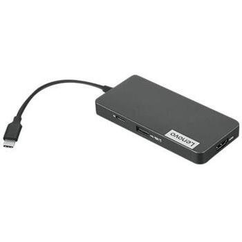 Lenovo USB-C 7-in-1 док-станция GX90T77924, 2xUSB3.0, 1xUSB2.0, 1xHDMI, 1xTF кардридер, 1xSD кардридер, 1xUSB-C порт для зарядки (GX90T77924)