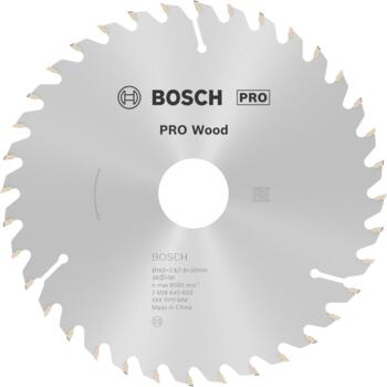 Ripzāģa disks 165x30 mm Optiline Wood, Rokas ripzāģiem PRO WOOD RIPZĀĢA ASMENS, 2608640603, BOSCH (2608640603)