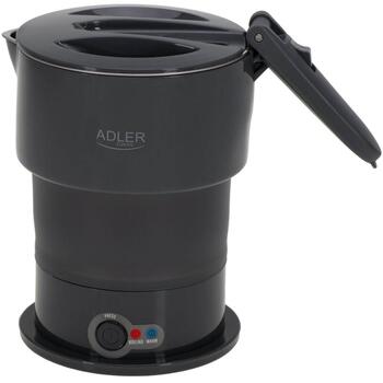 Adler Силиконовый дорожный чайник AD 1377g, 600 W, 0.6 L, Силикон, Серый, Складной, Автоотключение, Откидная крышка (AD 1377g)