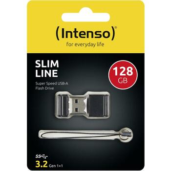 Intenso USB флеш-накопитель 3532491 128 ГБ, USB 3.2 Gen 1, Скорость чтения 100 МБ/с, Черный, Пластик, Форм-фактор: крышка (3532491)