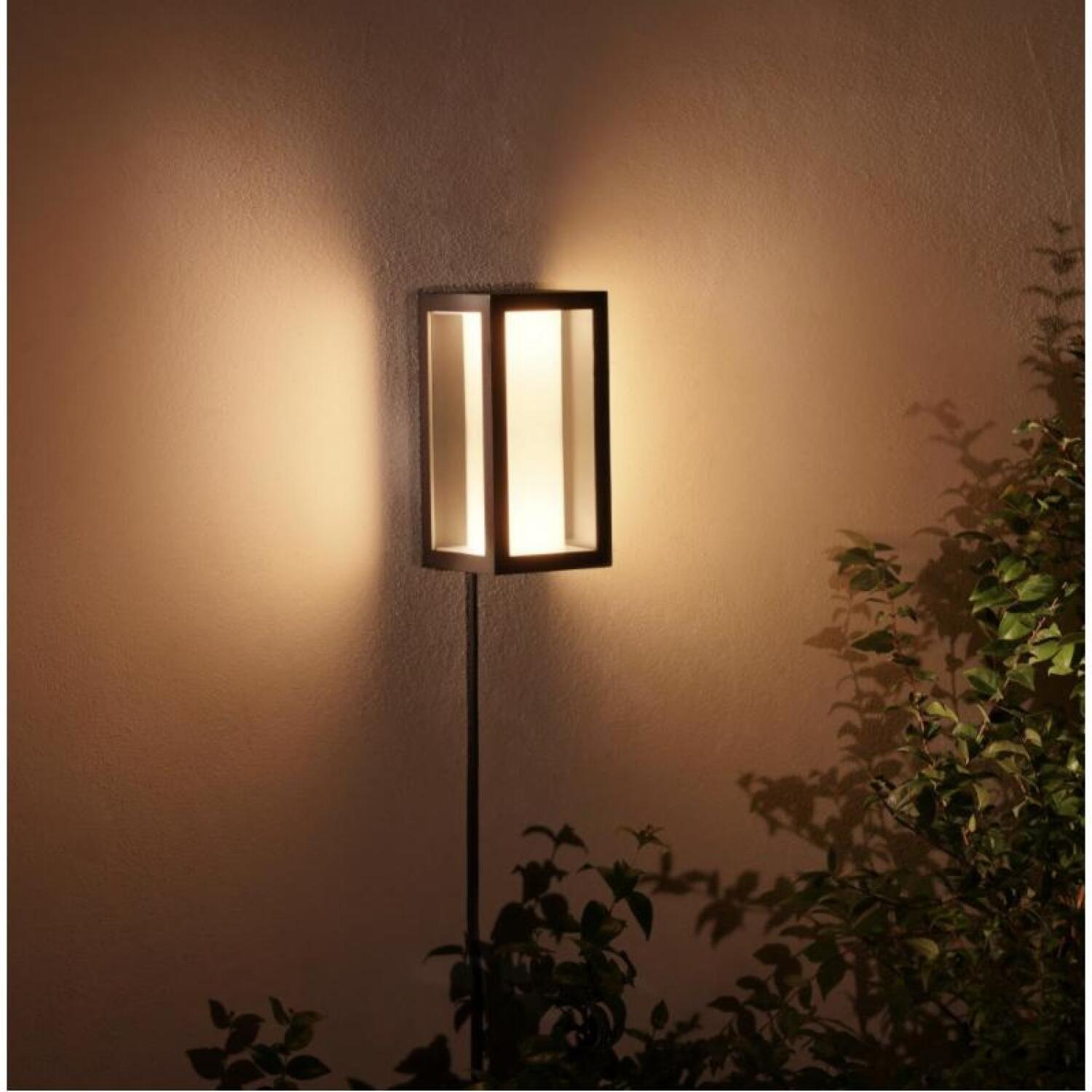 Philips Hue уличный настенный светильник Impress 8718696174333, 8Вт, IP44, 1180лм, 2000-6500К, LED, Bluetooth, Zigbee (8718696174333)