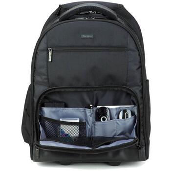 Targus рюкзак TSB700EU, 39,6 см, 30 л, полиэстер, телескопическая ручка, 2 колеса, плечевой ремень, черный (TSB700EU)