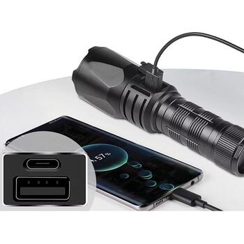 Sandberg Survivor Torch Powerbank 5000 420-89, 5000 мАч, 18.5 Втч, 1200 лм, 500 м, IPX4, 3 уровня мощности, LED (420-89)