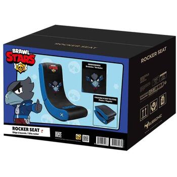 Subsonic Игровое кресло-качалка SA5729-BS2, 80см, 10кг, черный/синий, синтетическая кожа, функция качания (SA5729-BS2)