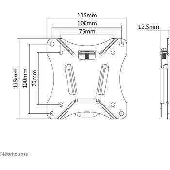 Neomounts televizora stiprinājums NM-W25BLACK, fiksēts, 10-30