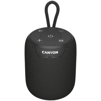 Портативная Bluetooth колонка мощностью 10 Вт с защитой от воды IPX6 и TWS соединением OnMove 9 Чёрная CNE-CBTSP9 CANYON (CNE-CBTSP9)