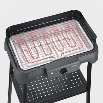 Severin Гриль PG 008594, 2000W, 380x220mm, решетка из нержавеющей стали, быстрое нагревание, съемные детали, стабильная подставка (PG 008594)
