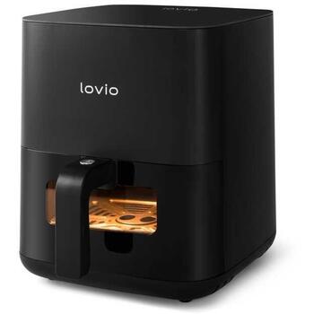 Lovio Gaisa fritieris LVAF001BK, 1450W, 5l, 8 programmas, karstumizturīgs rokturis, neslīdošas kājiņas (LVAF001BK)