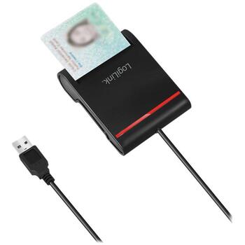 Logilink USB 2.0 кардридер CR0047, USB-A (male), совместим с eID и DNIe, 0.9 м кабель (CR0047)