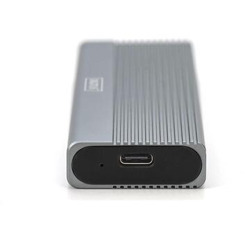Digitus SSD корпус DA-71120-1, 10 Гбит/с, USB-C 3.1 Gen 2, M.2 NVMe, 1 x внутренний, алюминий (DA-71120-1)