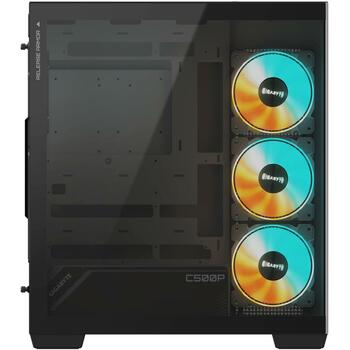 Gigabyte Корпус GB-C500P ST, 270° панорамный вид, 4мм закаленные стеклянные панели, RGB Fusion, 5x 5V 3-pin разъемы (GB-C500P ST)