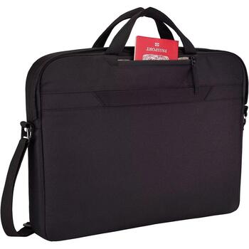 Case Logic Сумка для ноутбука Invigo Eco Attaché INVIA116 BLACK, 39,6 см, полиэстер, водоотталкивающая, съемный плечевой ремень (3205103)