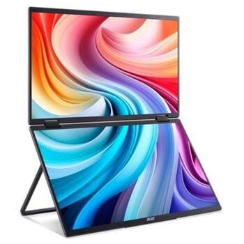 Acer LCD монитор PD163QT, 39.6 см, 1920 x 1080 пикселей, 8 мс, 2 Вт, USB Type-C, 2 USB, 1 HDMI, VESA 75 x 75 мм (UM.ZP3EE.011)