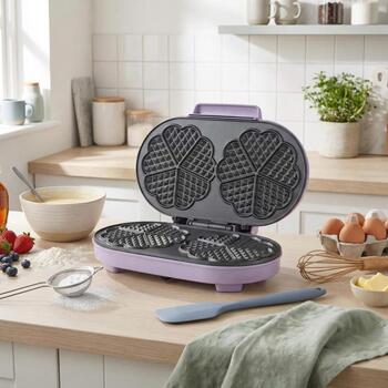 Giles & Posner Vafeļu panna EK6700GSPPVDE, 1400 W, 18 cm, regulējams termostats, nepiedegošs pārklājums, indikatora lampiņas (EK6700GSPPVDE)