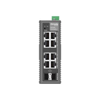 TP-Link IES208G Omada индустриальный коммутатор Easy Managed 6×10/100/1000 Mbps RJ45 2×Gigabit RJ45/SFP Combo 16 Gbps Чёрный (IES208G)