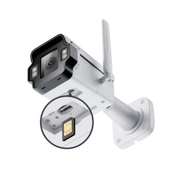 TP-Link InSight S345-4G уличная IP камера видеонаблюдения Bullet 4 MP Full-Color 4G H.265+ IP66 двусторонний аудио InSight S345-4G (4 mm) Белый (INSIGHT S345-4G(4MM))