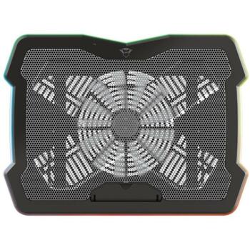 Trust охлаждающая подставка GXT 1126 200mm вентилятор, 5 цветовых режимов, высота до 210mm, металлическая сетка, до 17.3