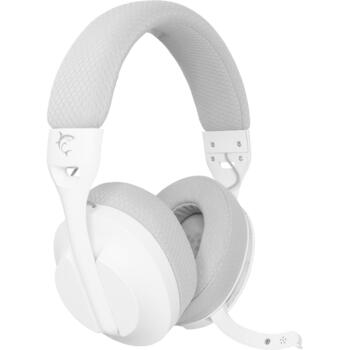 White Shark Беспроводные игровые наушники FALCON WHITE/GREY, 175g, 40mm, 121dB, 30Ω, 20-20000Hz, 2 динамика, 1.5m кабель (FALCON WHITE/GREY)