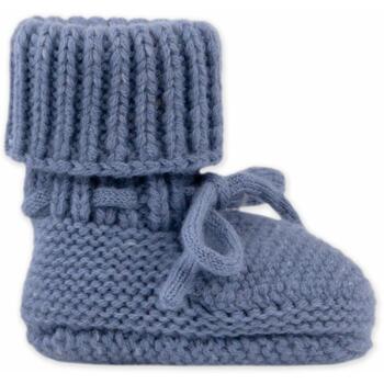 Lodger Slipper merino шерстяные пинетки SLM 329_0-6, 0-6M, синие, 100% мериносовая шерсть, осень/зима, для мальчиков (SLM 329_0-6)