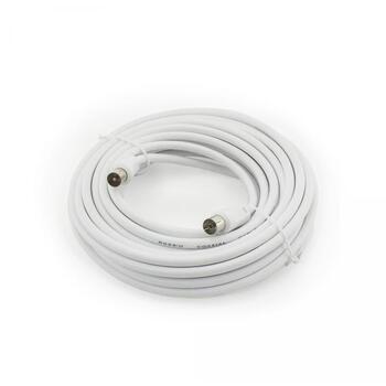 Sbox аудиокабель RF-10/R, 10м, RF M, RF F, белый, 1x1,0 CCS, 5,0 PE пена, AL, 32x0,12 AL, MG жилы (RF-10/R)