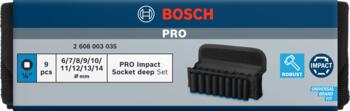 Trieciena uzgriežņatslēgām PRO IMPACT MUCIŅU KOMPLEKTS BOSCH 2608003035 (2608003035)